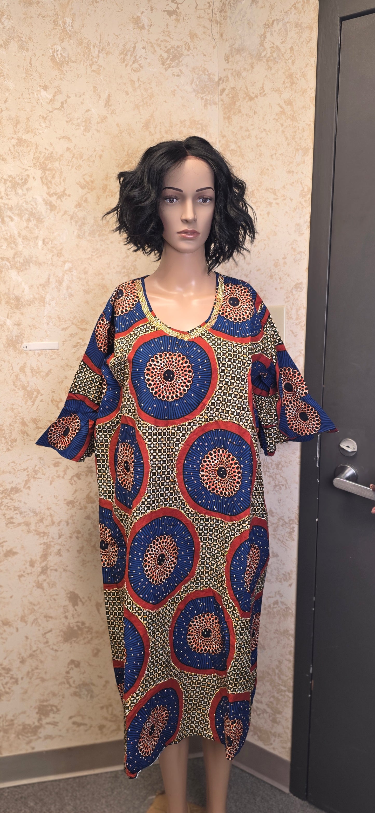 Midnight Sun Ankara Dress