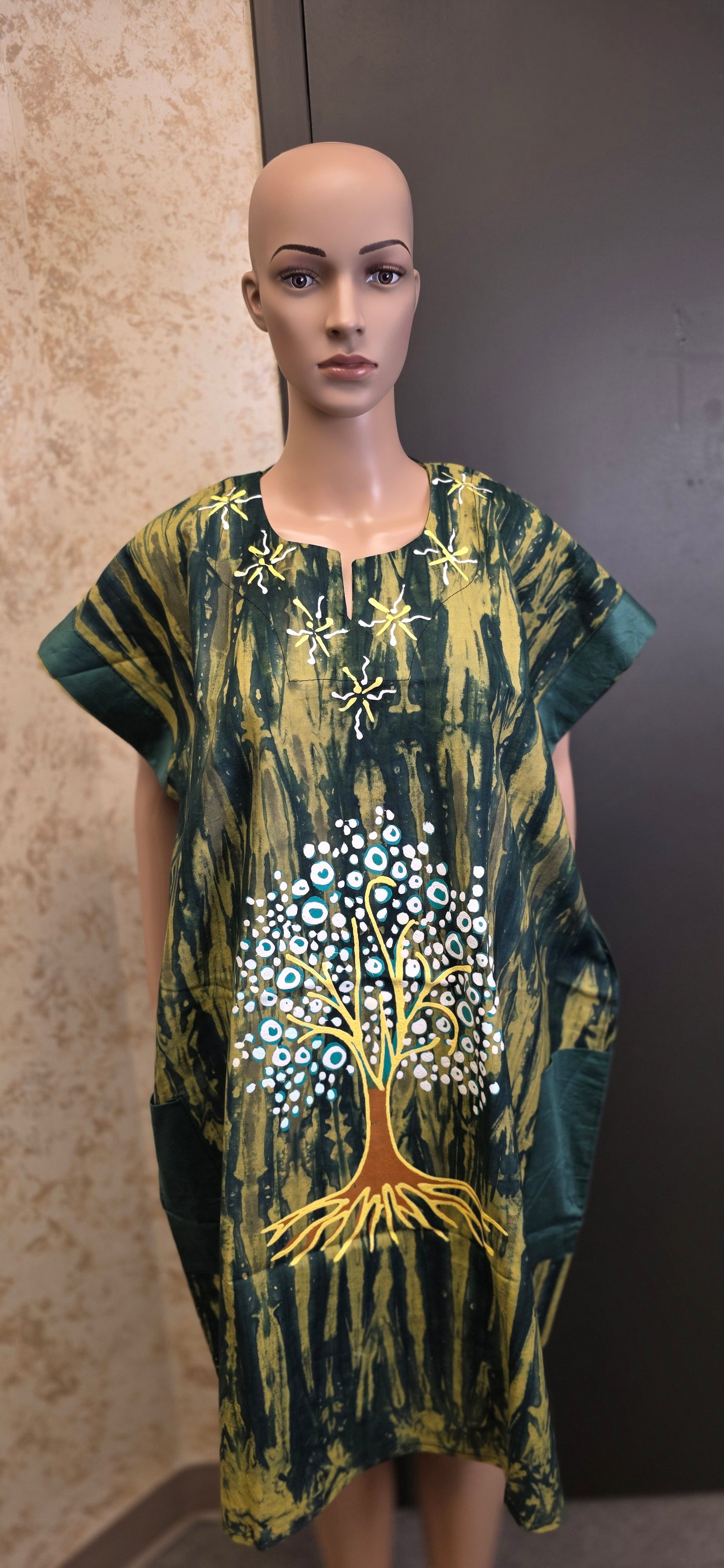 Golden Roots Tree of Life Boubou Gown