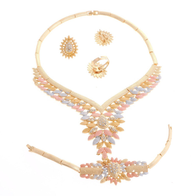 Gold and Tone Jewelry Set