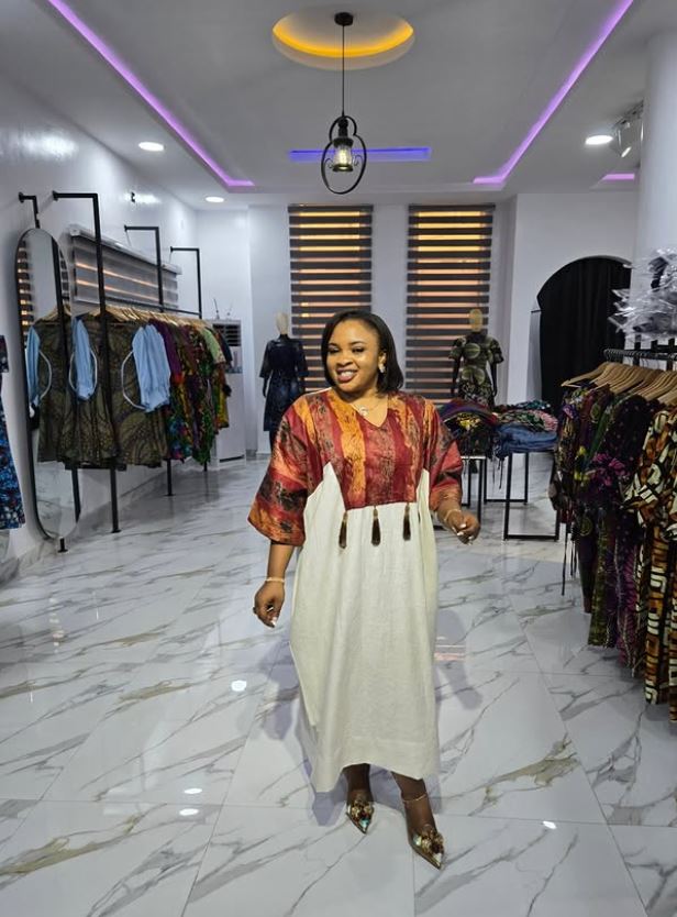 Royal Heritage Two-Tone Kaftan Dress