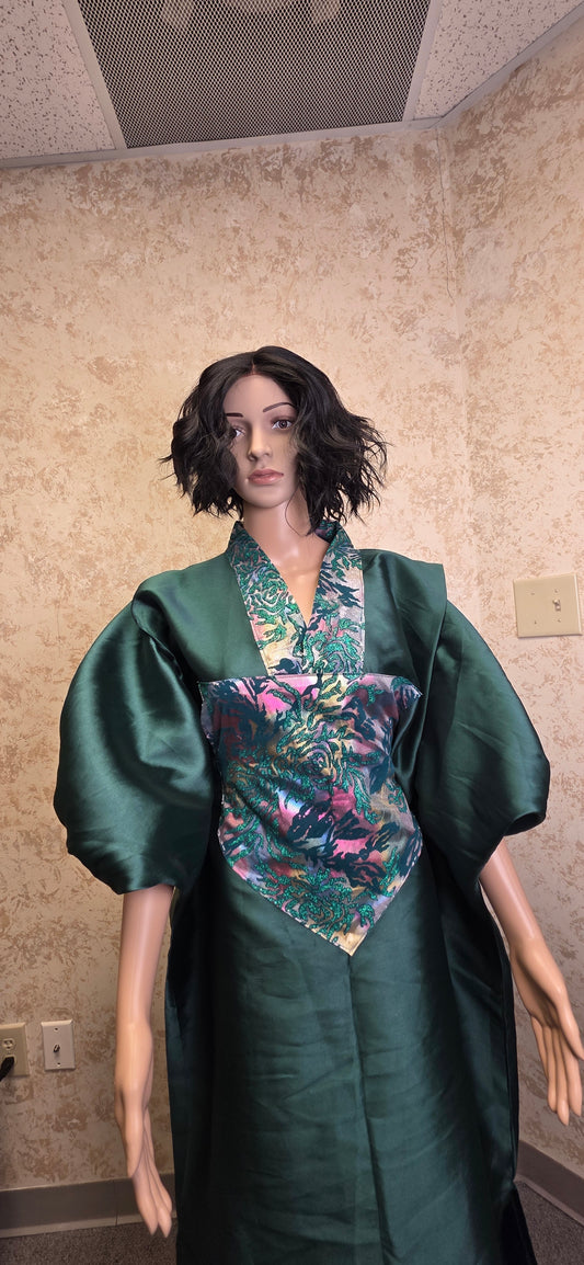 Emerald Elegance Boubou (Kaftan)