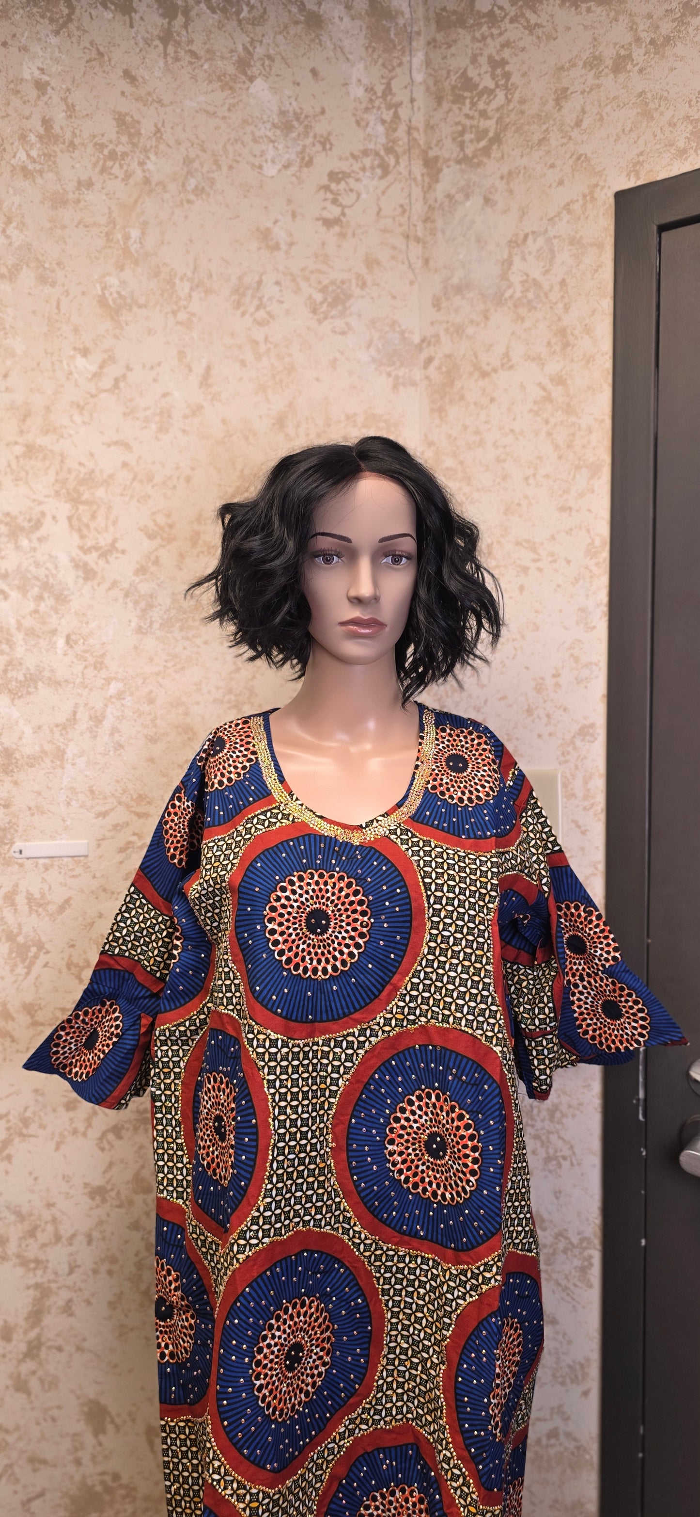 Midnight Sun Ankara Dress