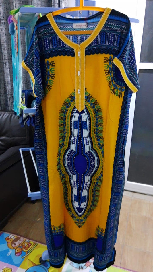 V-Neck Abaya/Boubou Dress