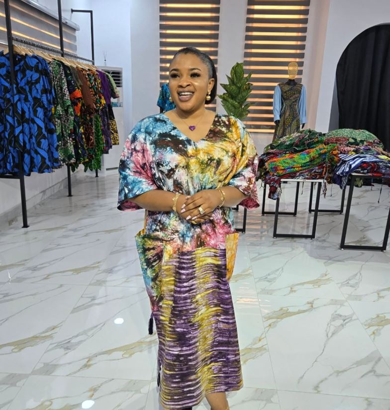 Rainbow Luxe Tie-Dye Straight African Ankara Dress