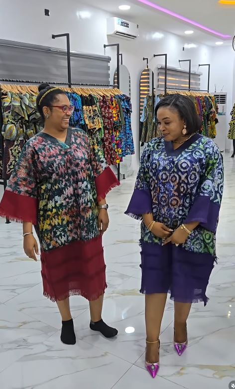 Royal Lace Trim Kaftan Dress