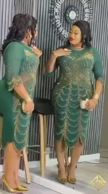 Emerald Green Gala Dress