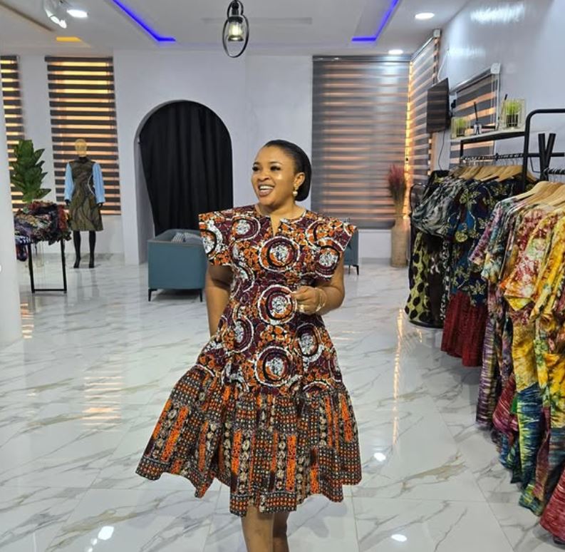 Ankara Flare Majesty Dress